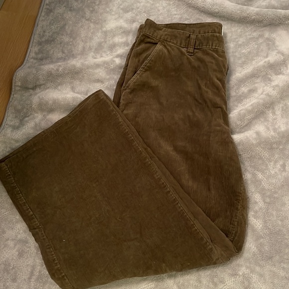 Calvin Klein wide leg cropped cords - Picture 3 of 4